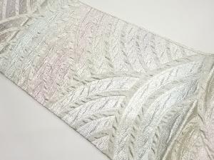 リサイクル　ふくれ織青海波模様織出し袋帯